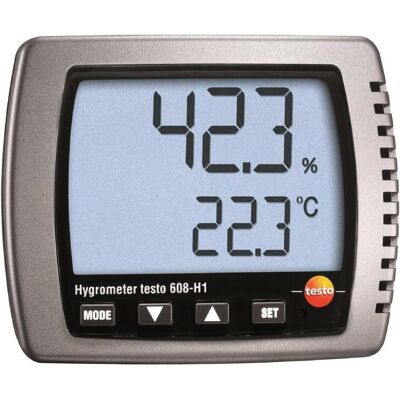 Testo 608-H1 - Thermohygromètre, Thermomètre + hygromètre, Argent - Publicité Testo 608-H1 - Thermohygromètre, Thermomètre + hygromètre, Argent - Publicité