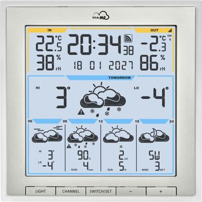 TFA ID 08, Station météo, Blanc - Publicité TFA ID 08, Station météo, Blanc - Publicité