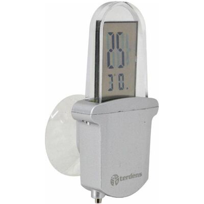 Terdens Termometr Elektroniczny Przyssawny, Thermomètre + hygromètre, Transparent - Publicité Terdens Termometr Elektroniczny Przyssawny, Thermomètre + hygromètre, Transparent - Publicité