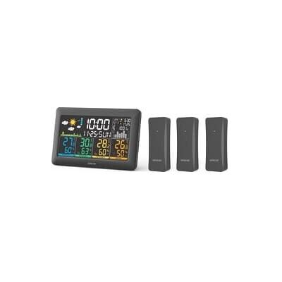 Sencor SWS 6300 Wetterstation schwarz / Farb-LCD / 3x Funksensor, Station météo, Noir - Publicité Sencor SWS 6300 Wetterstation schwarz / Farb-LCD / 3x Funksensor, Station météo, Noir - Publicité