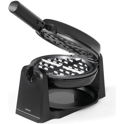 Livoo Rotierendes Waffeleisen, Gaufrier, Noir - Publicité Livoo Rotierendes Waffeleisen, Gaufrier, Noir - Publicité