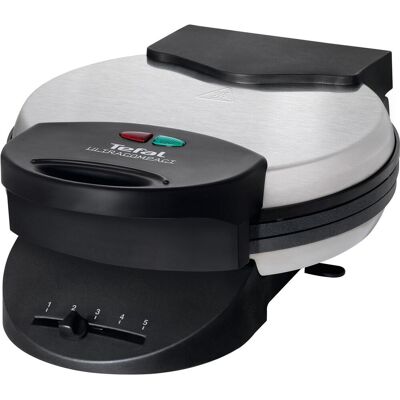 Tefal Ultracompact Gaufres en forme de coeur Sandwichmaker & Gaufrier (WM310D), Gaufrier, Noir, Argent - Publicité Tefal Ultracompact Gaufres en forme de coeur Sandwichmaker & Gaufrier (WM310D), Gaufrier, Noir, Argent - Publicité