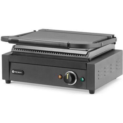 Hendi Grill de contact,, 230V/2200W, 430x375x(H)216mm, Machine à panini, Noir - Publicité Hendi Grill de contact,, 230V/2200W, 430x375x(H)216mm, Machine à panini, Noir - Publicité