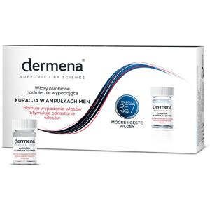 Pharmena, Huile + sérum pour cheveux, Dermena -Hommes, traitement en ampoules qui freine la chute des cheveux, 15 x 5 ml (5 ml) - Publicité Pharmena, Huile + sérum pour cheveux, Dermena -Hommes, traitement en ampoules qui freine la chute des cheveux, 15 x 5 ml (5 ml) - Publicité