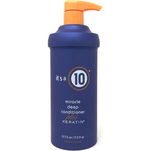It's A 10, Après-shampoing, Miracle Deep Conditioner Plus KERATIN 517.5ml/ 17.5oz (517.50 ml) - Publicité It's A 10, Après-shampoing, Miracle Deep Conditioner Plus KERATIN 517.5ml/ 17.5oz (517.50 ml) - Publicité