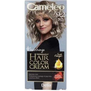Delia Cosmetics, Coloration pour cheveux, Delia Cameleo Crème colorante permanente pour cheveux avec Omega Plus 9.2 Pearl Blonde (9.2 Blond perle) - Publicité Delia Cosmetics, Coloration pour cheveux, Delia Cameleo Crème colorante permanente pour cheveux avec Omega Plus 9.2 Pearl Blonde (9.2 Blond perle) - Publicité
