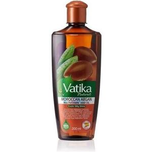 Vatika Naturals, Huile + sérum pour cheveux, Huile capillaire enrichie à l'argan 200ml Formule non grasse multivitaminée AEF (200 ml) - Publicité Vatika Naturals, Huile + sérum pour cheveux, Huile capillaire enrichie à l'argan 200ml Formule non grasse multivitaminée AEF (200 ml) - Publicité