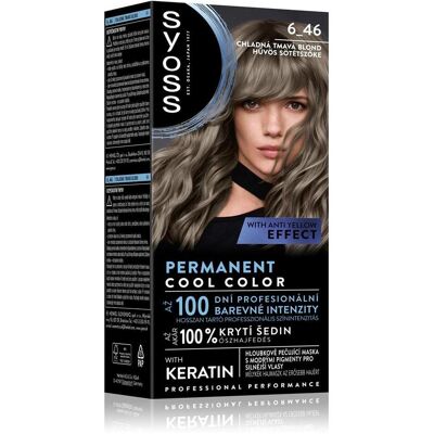 Syoss Permanent Cool Color - Coloration permanente - Blond foncé froid - Publicité Syoss Permanent Cool Color - Coloration permanente - Blond foncé froid - Publicité