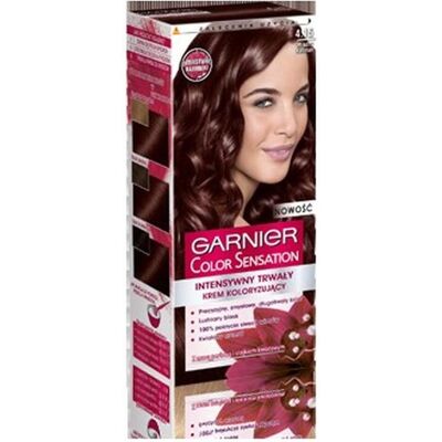 Garnier Color Sensation Châtain Glacé - Crème Colorante - Publicité Garnier Color Sensation Châtain Glacé - Crème Colorante - Publicité
