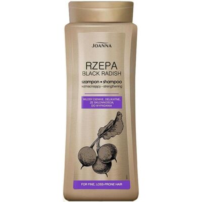 Joanna, Shampoing, Shampooing fortifiant Turnip pour cheveux fins 400ml (Shampoing liquide, 400 ml) - Publicité Joanna, Shampoing, Shampooing fortifiant Turnip pour cheveux fins 400ml (Shampoing liquide, 400 ml) - Publicité