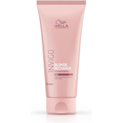Après-shampoing rafraîchissant pour blond froid Wella Professionals Invigo Blonde Recharge - 200ml - Publicité Après-shampoing rafraîchissant pour blond froid Wella Professionals Invigo Blonde Recharge - 200ml - Publicité