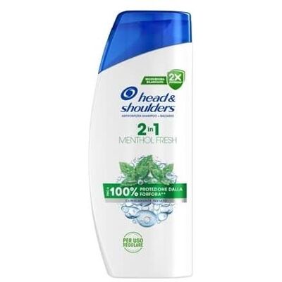 Head & Shoulders, Shampoing, Shampoo 2 In 1 Menthol Fresh 625 Ml (Shampoing liquide, 625 ml) - Publicité Head & Shoulders, Shampoing, Shampoo 2 In 1 Menthol Fresh 625 Ml (Shampoing liquide, 625 ml) - Publicité