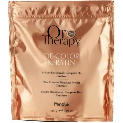 Fanola - Oro Therapy 24k De-Color Kératine - Poudre Décolorante - Publicité Fanola - Oro Therapy 24k De-Color Kératine - Poudre Décolorante - Publicité