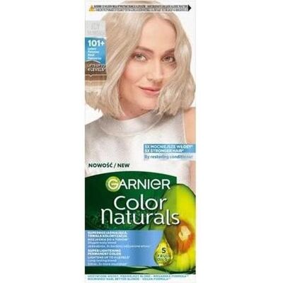 Garnier, Coloration pour cheveux, Color Naturals Cream Hair Dye 101 Icy Platinum Blonde (Blonde platine) - Publicité Garnier, Coloration pour cheveux, Color Naturals Cream Hair Dye 101 Icy Platinum Blonde (Blonde platine) - Publicité