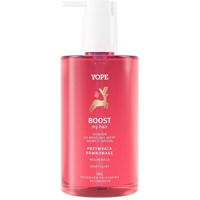Yope Boost My Hair Shampoo - Cuir chevelu sensible, Tapioca, 300ml - Publicité Yope Boost My Hair Shampoo - Cuir chevelu sensible, Tapioca, 300ml - Publicité