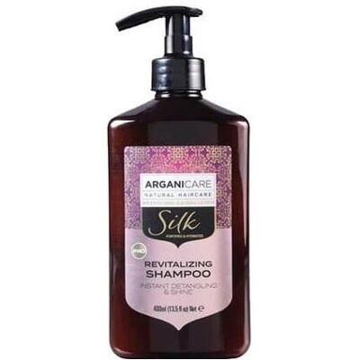 Shampoo en soie ArganiCare - Démêle avec soie - 400 ml - Publicité Shampoo en soie ArganiCare - Démêle avec soie - 400 ml - Publicité