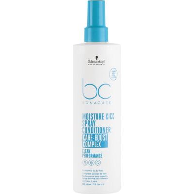 Après-shampoing sans rinçage Schwarzkopf BC Bonacure Moisture Kick - Type de cheveux : Normal à sec - 400 ml - Publicité Après-shampoing sans rinçage Schwarzkopf BC Bonacure Moisture Kick - Type de cheveux : Normal à sec - 400 ml - Publicité
