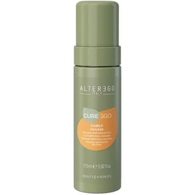 Alterego Curego Curly Mousse 175ml - Mousse définition boucles - Publicité Alterego Curego Curly Mousse 175ml - Mousse définition boucles - Publicité