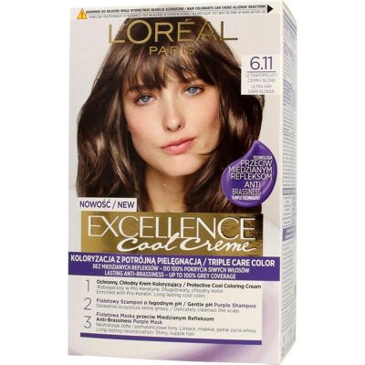 L'Oréal Paris Excellence Cool Blond Foncé - Coloration Capillaire - Publicité L'Oréal Paris Excellence Cool Blond Foncé - Coloration Capillaire - Publicité