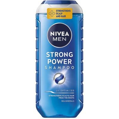 Nivea, Shampoing, Men Strong Power Shampoo For Men 250ml (Shampoing liquide, 250 ml) - Publicité Nivea, Shampoing, Men Strong Power Shampoo For Men 250ml (Shampoing liquide, 250 ml) - Publicité