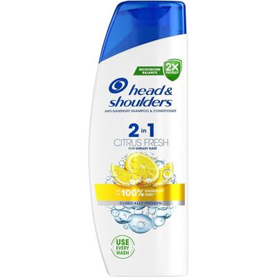 Head & Shoulders Citrus Fresh 2en1 - Shampoo pour cheveux gras - Publicité Head & Shoulders Citrus Fresh 2en1 - Shampoo pour cheveux gras - Publicité