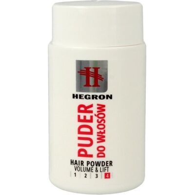 Hegron, Mousse coiffante, Poudre pour cheveux Donner du volume 4 10G (Poudre de volume) - Publicité Hegron, Mousse coiffante, Poudre pour cheveux Donner du volume 4 10G (Poudre de volume) - Publicité