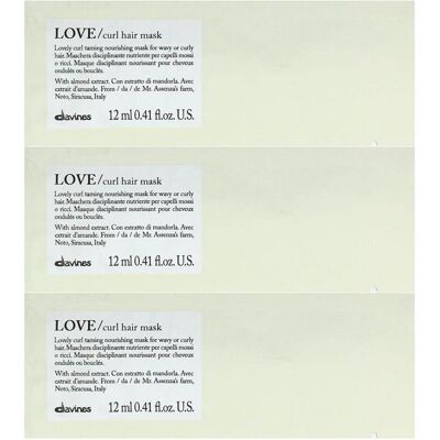 Davines, Masque capillaire, Love, Hair Treatment Cream Mask, 12 pcs, 12 ml Unisex (12 ml) - Publicité Davines, Masque capillaire, Love, Hair Treatment Cream Mask, 12 pcs, 12 ml Unisex (12 ml) - Publicité