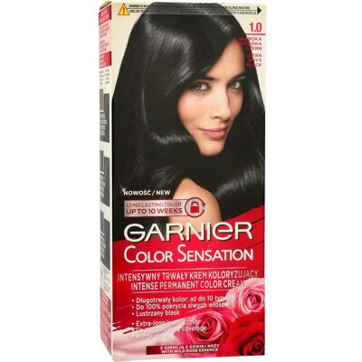Coloration Cheveux Garnier Noir Onyx - Longue Durée & Nourrissante - Publicité Coloration Cheveux Garnier Noir Onyx - Longue Durée & Nourrissante - Publicité