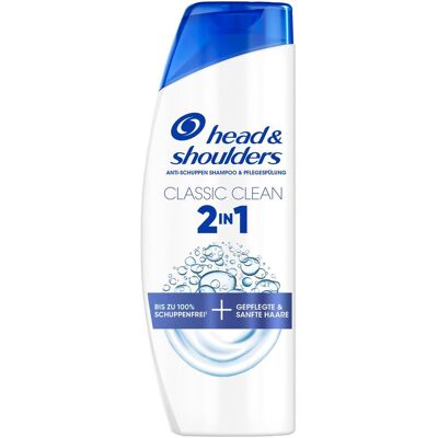 Head & Shoulders, Shampoing, Shampoo Anti-Schuppen 2in1 classic clean 400 ml (Shampoing liquide, 400 ml) - Publicité Head & Shoulders, Shampoing, Shampoo Anti-Schuppen 2in1 classic clean 400 ml (Shampoing liquide, 400 ml) - Publicité