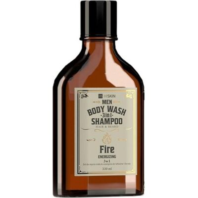 Hiskin, Gel douche, Hiskinmen Whisky 3-en-1 Body Wash and Shampoo For Hair And Beard Fire 330ml (330 ml) - Publicité Hiskin, Gel douche, Hiskinmen Whisky 3-en-1 Body Wash and Shampoo For Hair And Beard Fire 330ml (330 ml) - Publicité