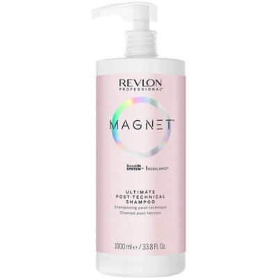 Revlon, Shampoing, Magnet - Ultimate Post-Technical Shampoo (Shampoing liquide, 1000 ml) - Publicité Revlon, Shampoing, Magnet - Ultimate Post-Technical Shampoo (Shampoing liquide, 1000 ml) - Publicité