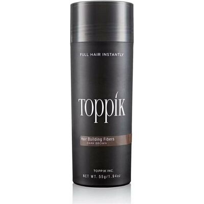 Fibres Capillaires Toppik Marron Foncé - 55g - Solution pour Cheveux fins - Publicité Fibres Capillaires Toppik Marron Foncé - 55g - Solution pour Cheveux fins - Publicité