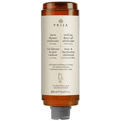 Shampoo Vitalisant Prija - Lavage cheveux et corps - 360ml - Publicité Shampoo Vitalisant Prija - Lavage cheveux et corps - 360ml - Publicité