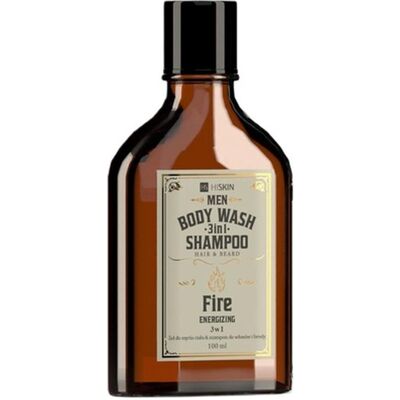 Hiskin, Soin de la barbe, Hiskinmen Whisky 3-en-1 Body Wash and Shampoo for Hair and Beard Fire - 100ml (100 ml) - Publicité Hiskin, Soin de la barbe, Hiskinmen Whisky 3-en-1 Body Wash and Shampoo for Hair and Beard Fire - 100ml (100 ml) - Publicité