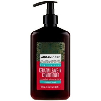 Après-shampoing sans rinçage à la kératine Arganicare - Réparation & Hydratation - Publicité Après-shampoing sans rinçage à la kératine Arganicare - Réparation & Hydratation - Publicité