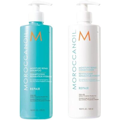 Moroccanoil - Duo de Réparation d'Hydratation - Coffret Capillaire - Publicité Moroccanoil - Duo de Réparation d'Hydratation - Coffret Capillaire - Publicité