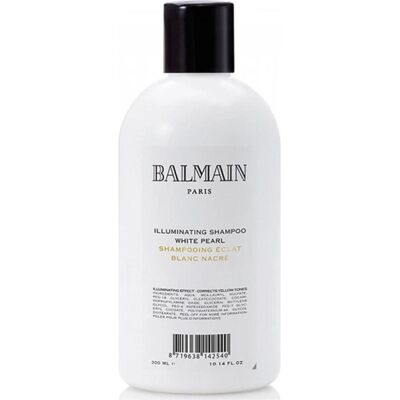 Shampoing Balmain White Pearl - Neutralise les Tons Jaunes des Cheveux Blonds - Publicité Shampoing Balmain White Pearl - Neutralise les Tons Jaunes des Cheveux Blonds - Publicité
