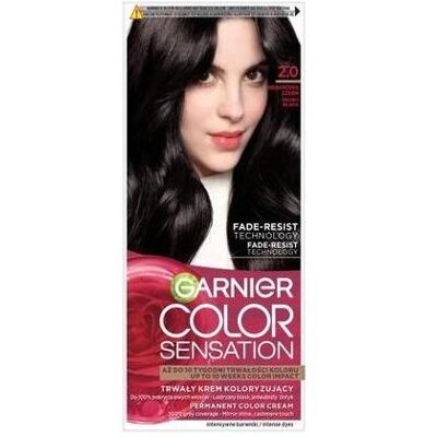 Garnier, Coloration pour cheveux, Color Sensation Creme farba do włosów 2.0 Hebanowa Czerń (Noir) - Publicité Garnier, Coloration pour cheveux, Color Sensation Creme farba do włosów 2.0 Hebanowa Czerń (Noir) - Publicité