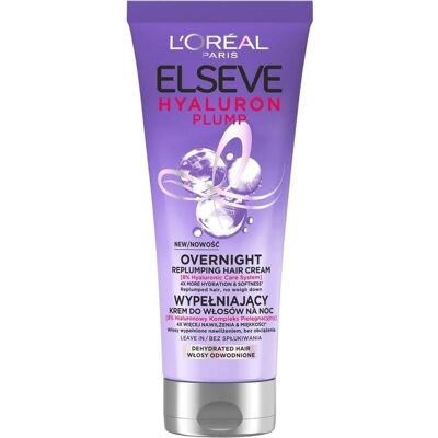 L’Oréal Paris Elseve Hyaluron Plump Crème de nuit capillaire - Soin nocturne - Publicité L’Oréal Paris Elseve Hyaluron Plump Crème de nuit capillaire - Soin nocturne - Publicité