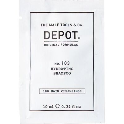 Depot, Shampoing, No. 103 Shampooing hydratant 10ml (Shampoing liquide) - Publicité Depot, Shampoing, No. 103 Shampooing hydratant 10ml (Shampoing liquide) - Publicité