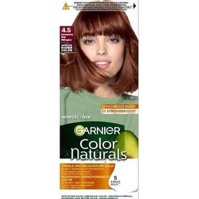Garnier, Coloration pour cheveux, Color Naturals Hair Dye 4.5 Acajou (4.5 Acajou) - Publicité Garnier, Coloration pour cheveux, Color Naturals Hair Dye 4.5 Acajou (4.5 Acajou) - Publicité