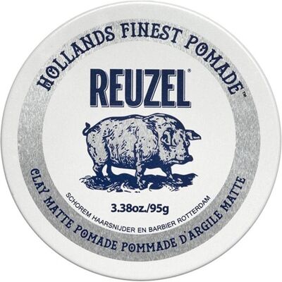 Reuzel Clay Matte Pomade - Fixation moyenne, cheveux courts - Pomade - Publicité Reuzel Clay Matte Pomade - Fixation moyenne, cheveux courts - Pomade - Publicité