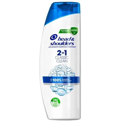 Head & Shoulders 2-en-1 Classic Clean 500ml Shampoo - Soins capillaires et cuir chevelu - Publicité Head & Shoulders 2-en-1 Classic Clean 500ml Shampoo - Soins capillaires et cuir chevelu - Publicité
