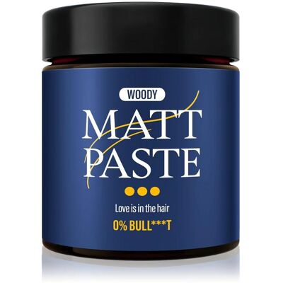 Steve´s No Bull***t, Gel pour cheveux, Mattierende Haarpaste, stark (Matt Paste) 90 g (Cire capillaire, Pâte capillaire, 90 g) - Publicité Steve´s No Bull***t, Gel pour cheveux, Mattierende Haarpaste, stark (Matt Paste) 90 g (Cire capillaire, Pâte capillaire, 90 g) - Publicité