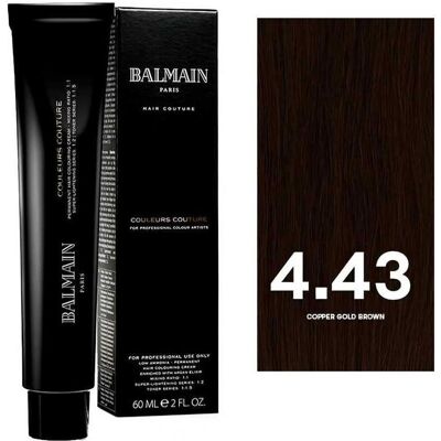 Balmain, Coloration pour cheveux, Teinture Capillaire Permanente Couleurs Couture (Cuivre, or, marron) - Publicité Balmain, Coloration pour cheveux, Teinture Capillaire Permanente Couleurs Couture (Cuivre, or, marron) - Publicité