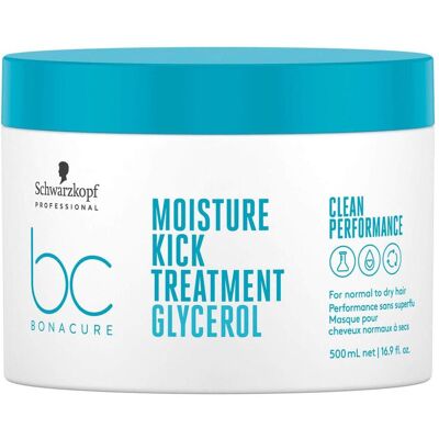 Schwarzkopf Moisture Kick Treatment Glycerol - 500ml - Publicité Schwarzkopf Moisture Kick Treatment Glycerol - 500ml - Publicité