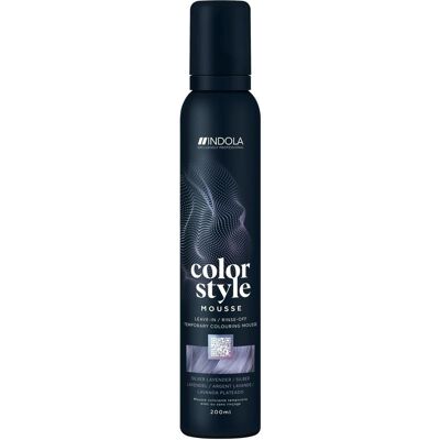 Coloration Cheveux Lavande Argentée - Toner & Mousse Indola - Publicité Coloration Cheveux Lavande Argentée - Toner & Mousse Indola - Publicité