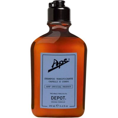 Depot, Shampoing, Ape Shampooing rafraîchissant pour cheveux et corps 250 ml (Shampoing anti-poux, 250 ml) - Publicité Depot, Shampoing, Ape Shampooing rafraîchissant pour cheveux et corps 250 ml (Shampoing anti-poux, 250 ml) - Publicité