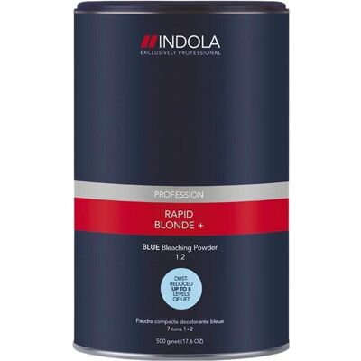 Indola, Coloration pour cheveux, - Rapid Blond 9+ Blue - 450 gr (Bleu) - Publicité Indola, Coloration pour cheveux, - Rapid Blond 9+ Blue - 450 gr (Bleu) - Publicité