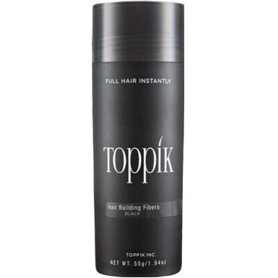 Fibres Capillaires Toppik Noires - 55 g - Fibres pour cheveux fins - Publicité Fibres Capillaires Toppik Noires - 55 g - Fibres pour cheveux fins - Publicité